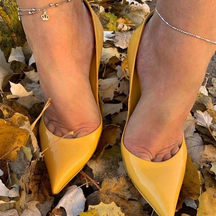 Salto Alto Fino Amarelo SAFA-011