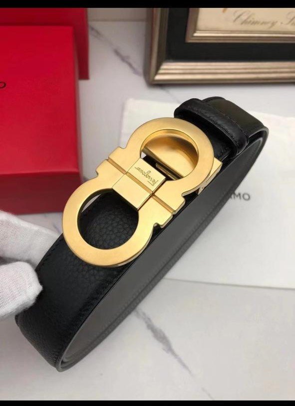 CINTO FERRAGAMO PRETA-CTFP15#