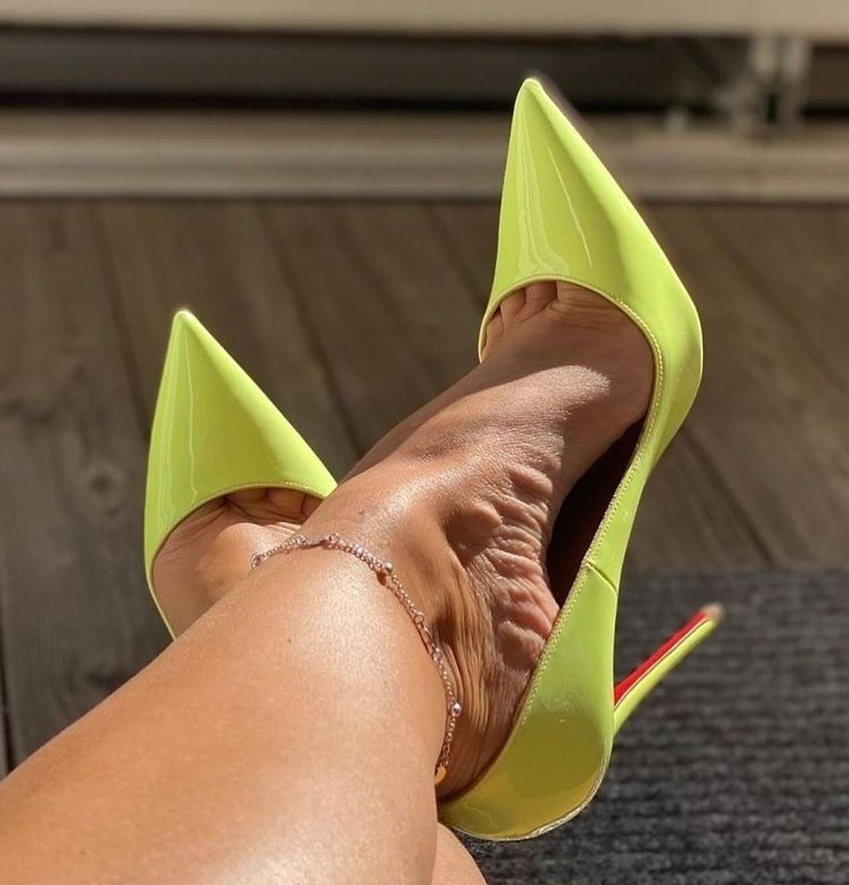 Sapato Alto Fino Verde Lima Christian Louboutin SAFVLCL-014