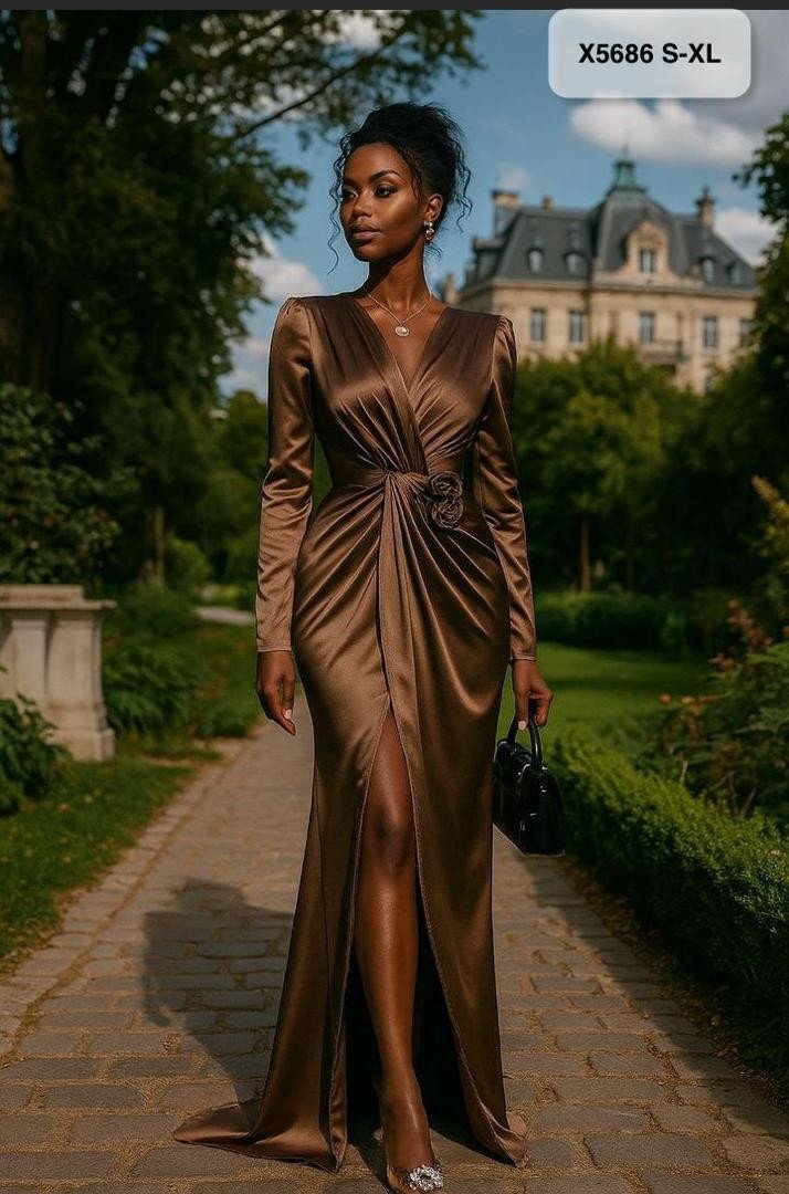 Vestido Casual De Cetim VCC-020