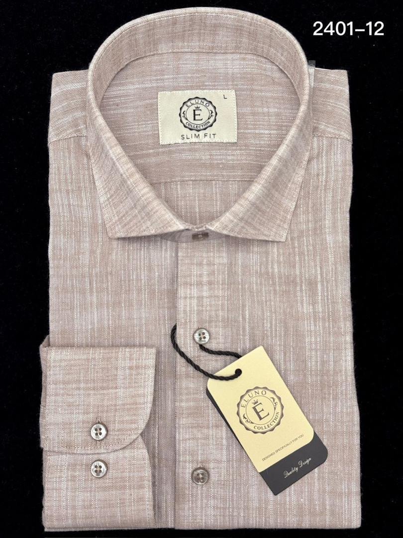 Camisa social castanho CSC-006