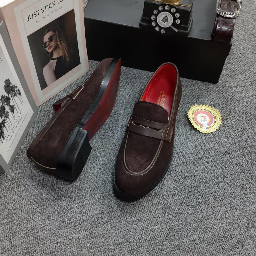 Sapato Camurço Sola Vermelha  SCSV-022