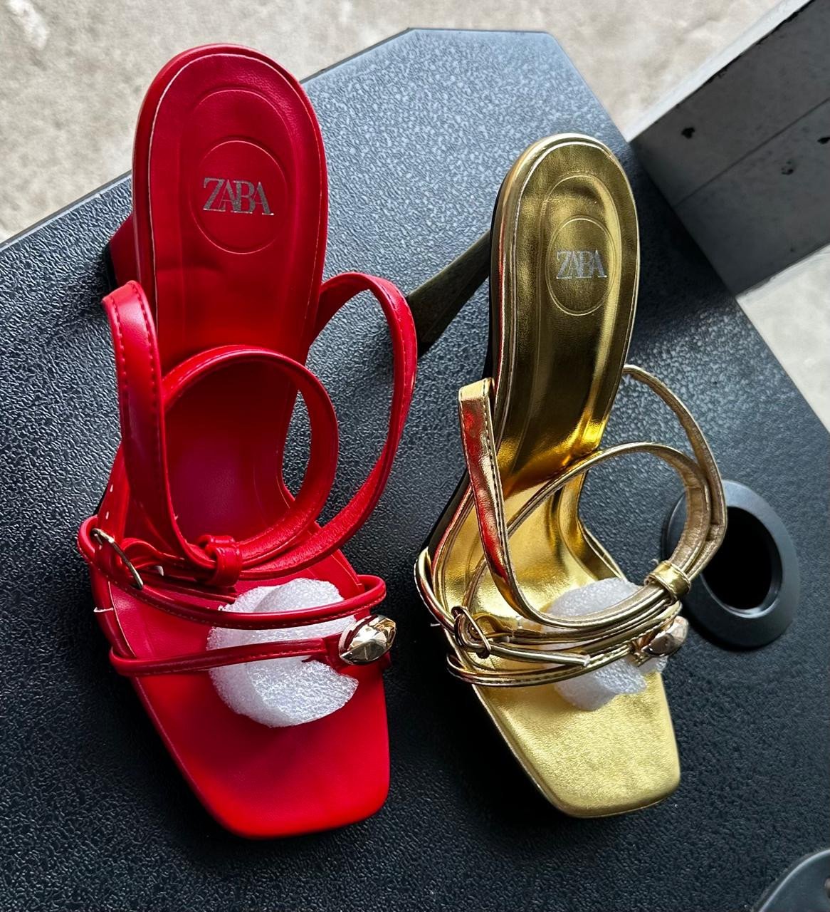 Saltos da zara  vermelho e doirada-#STZVD12#