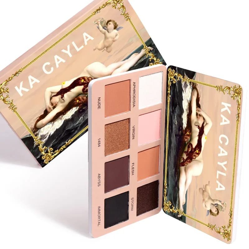 Mini paleta de sombras matte brilhantes CAYLA